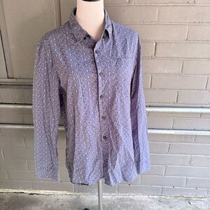 Stylish Purple Patterned Men's Shirt